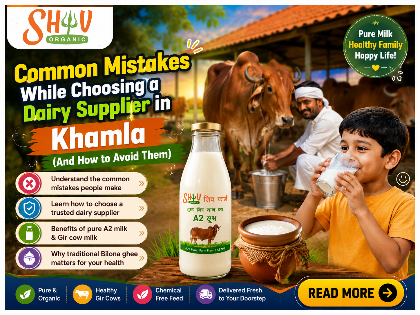 Common Mistakes While Choosing a Dairy Supplier in Khamla (And How to Avoid Them)